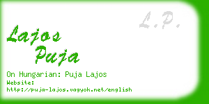 lajos puja business card